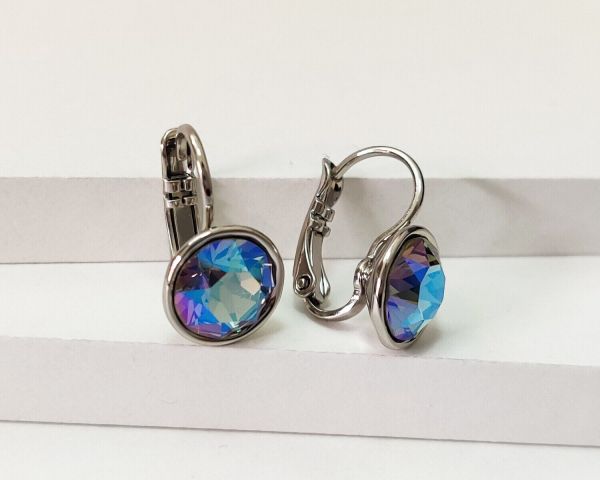 Earrings with Swarovski crystals