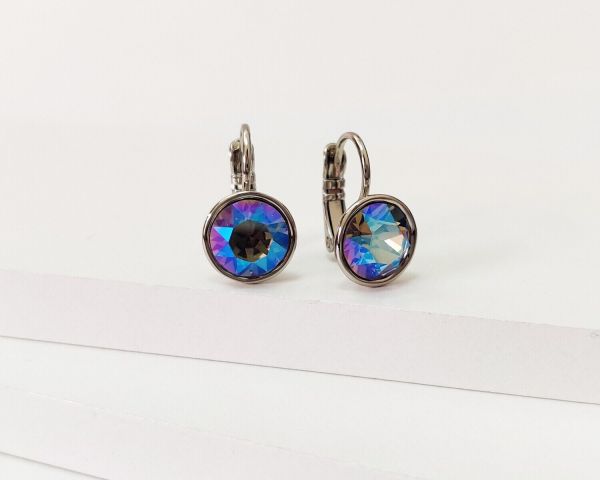 Earrings with Swarovski crystals