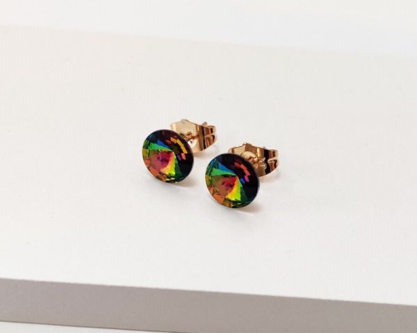 Earrings with Swarovski crystals