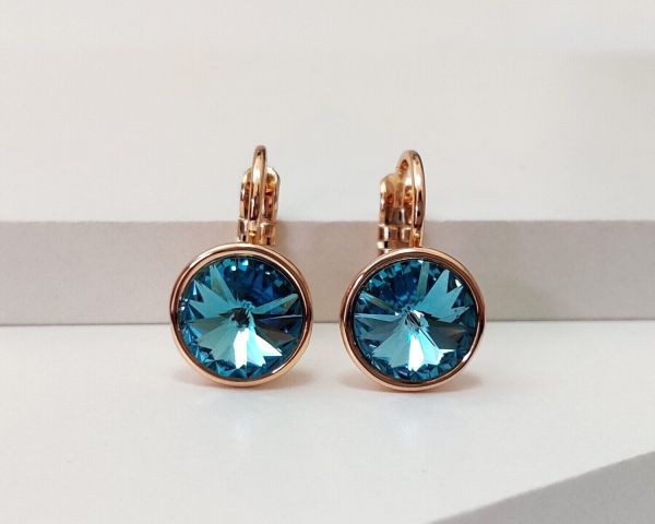 Earrings with Swarovski crystals