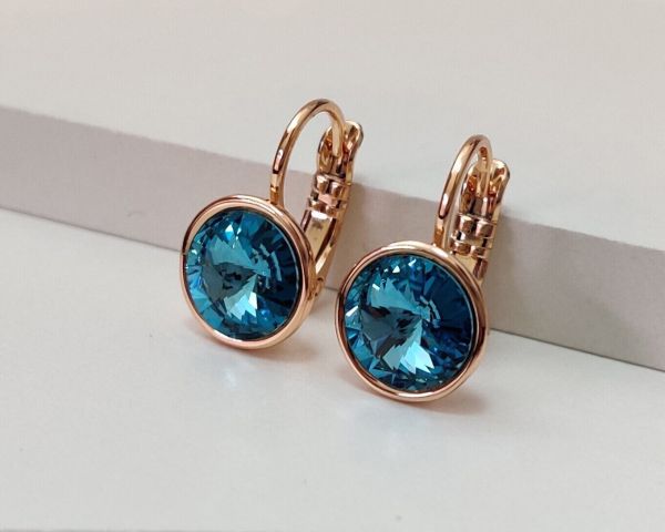 Earrings with Swarovski crystals