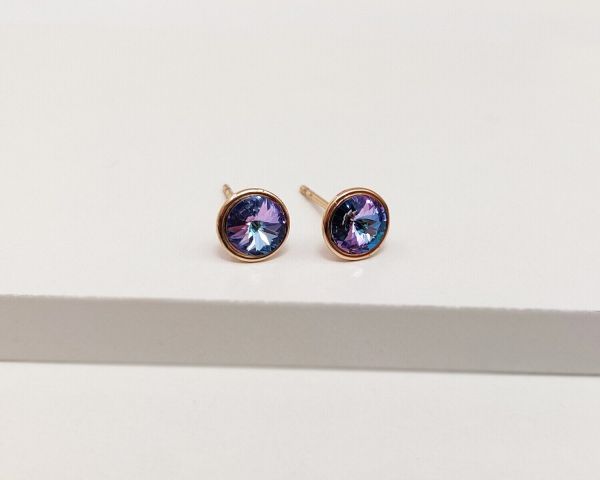 Earrings with Swarovski crystals