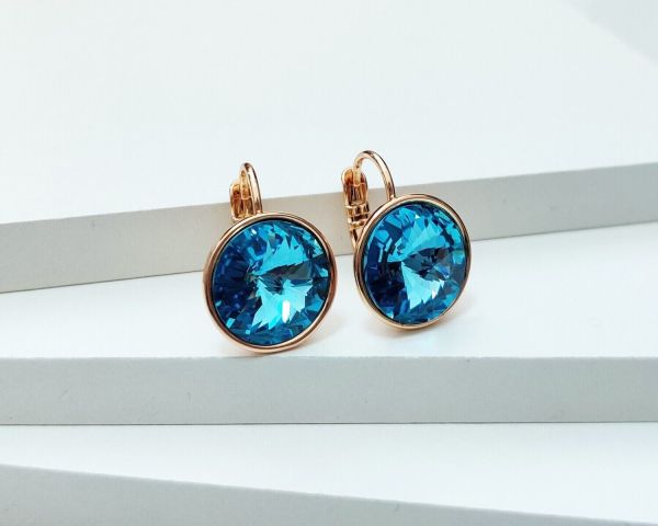 Earrings with Swarovski crystals