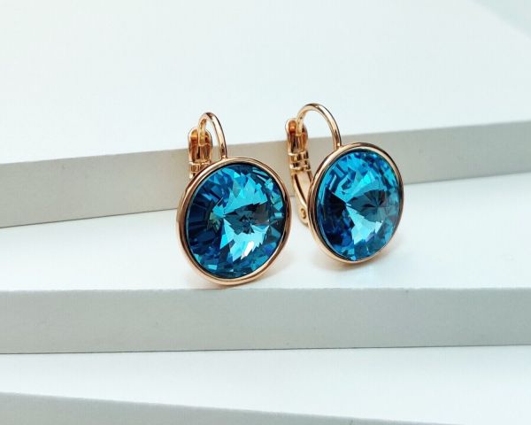 Earrings with Swarovski crystals