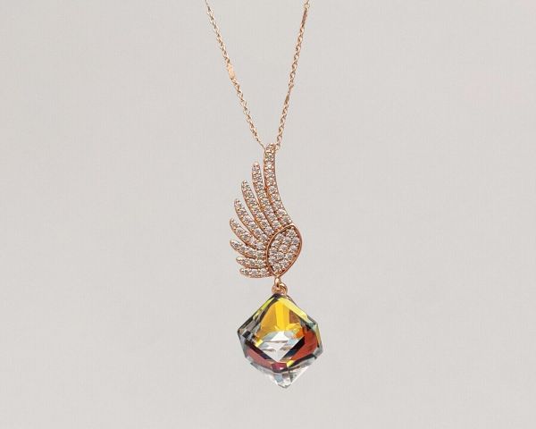 Pendant with Swarovski crystals