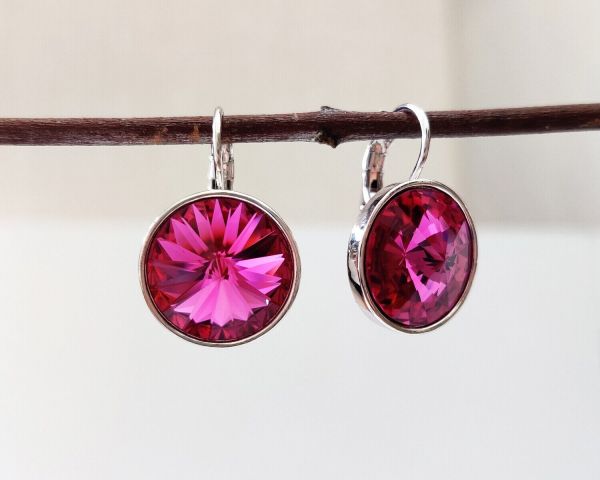 Earrings with Swarovski crystals