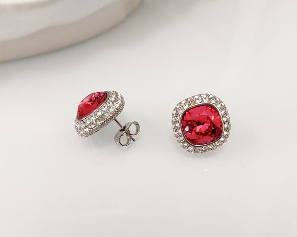 Earrings with Swarovski crystals