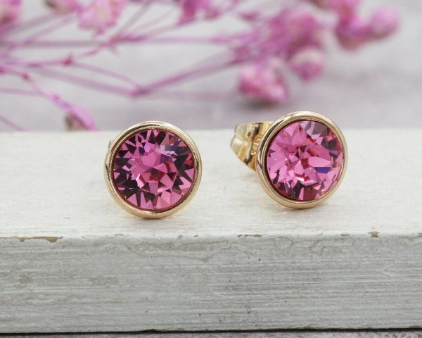 Earrings with Swarovski crystals