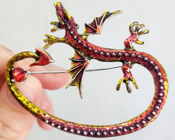 Brooch Year of the Dragon