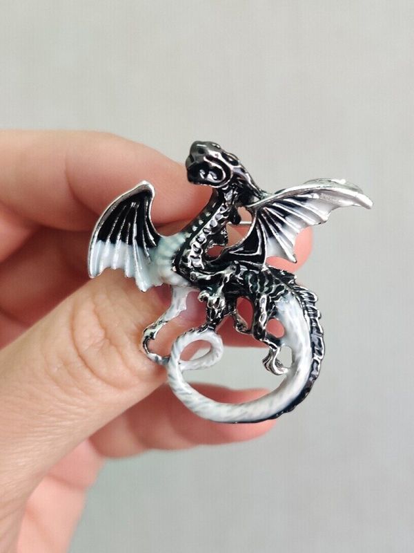 Brooch Metal Dragon