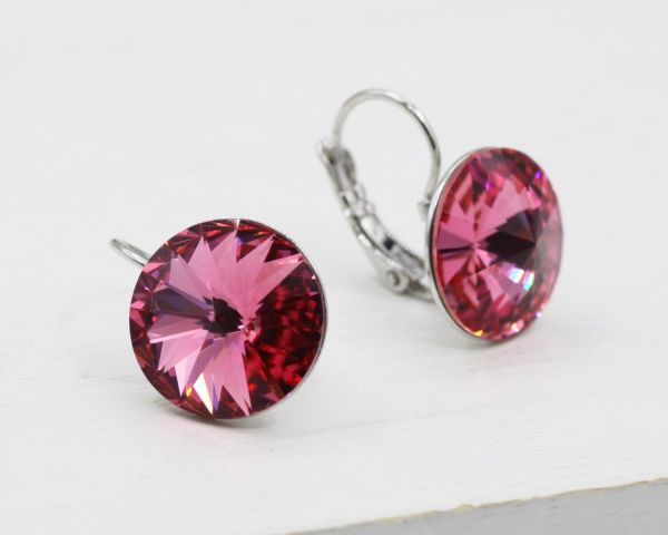 Earrings with Swarovski crystals